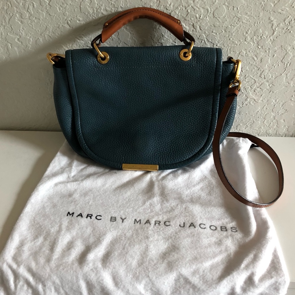 MARC JACOBS LEATHER CROSSBODY BAG WITH DUSTBAG